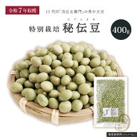 新豆入荷 特別栽培 秘伝豆 400グラム 令和7年収穫 山形県産 【送料無料】青大豆 石塚ファーム 治五左衛門…