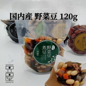 志賀商店 豆屋 国内産 野菜豆 煮豆 120g 〜食卓を豊かに〜 大豆 食物繊維 健康 煮豆 五目豆