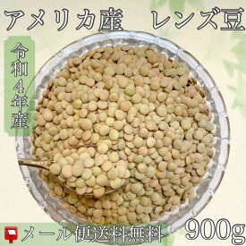 令和4年産　アメリカ産レンズ豆 900g入り　【送料無料】【メール便】【代引き不可】