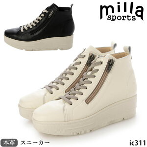 NEW �������� Milla Sports �~���X�|�[�c�{�v ���{�� �C �X�j�[�J�[�@IC311 3E ���ꃌ�[�X�A�b�v �n�C�J�b�g�X�j�[�J�[ �h�� �h�L