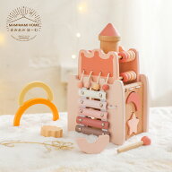 【送料無料】Mamimami Home 木のおもちゃ 型はめ 形合わせ パズル 木製 パズルボックス キャッスル 知育…