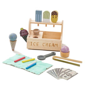 【送料無料】【レビュー投稿で特典】Mamimami Home アイスクリームおもちゃ おままごと アイスクリーム サーバー付き アイスクリーム ショップ屋さん 木製 紙幣 お店屋さん なめることができます