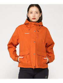 MAMMUT/(W)【公式】マウンテン ソフトシェル フーデッド ジャケット MAMMUT マムート ジャケット・アウター マウンテンパーカー グリーン オレンジ【送料無料】[Rakuten Fashion]