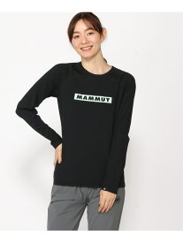 【SALE／20%OFF】【公式】MAMMUT/マムート キューディ ロゴ プリント ロングスリーブ ティーシャツ アジアンフィット ウィメンズ / QD Logo Print Longsleeve T-shirts AF Women MAMMUT マムート トップス カットソー・Tシャツ ネイビ【RBA_E】【送料無料】[Rakuten Fashion]