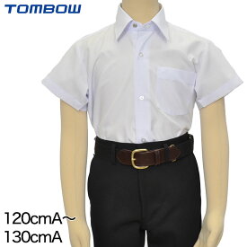 トンボ スクールシャツ 半袖 小学生 男子 スナップボタン 120cmA・130cmA (カッターシャツ TOMBO トンボ学生服 低学年 第1ボタン 120 130)