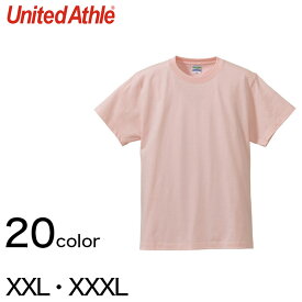 レディース カラー 無地Tシャツ 大きいサイズ ユナイテッドアスレ XXL・XXXL (婦人 女性 女子 綿100% アウター 半袖)【取寄せ】