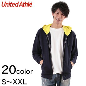 メンズ 10.0オンス スウェットフルジップパーカ S～XXL (メンズ アウター UnitedAthle カラー)【取寄せ】