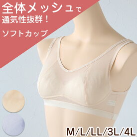 ノンワイヤーブラ ナイトブラ メッシュ ハーフトップ M L LL おやすみ リラックス ブラジャー ブラ レディース 下着 インナー レース かわいい