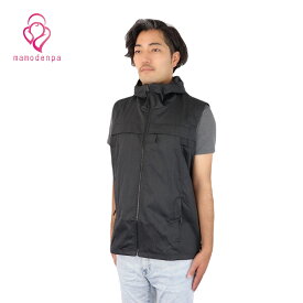 電磁波防止 電磁波対策 フーテッド ベスト ウェア ＊メンズサイズ 電磁波から頭部と身体を守ります！ EMC-624FTB