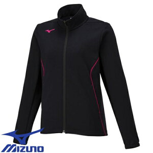 トレーニング ウェア ミズノ MIZUNO ウォームアップジャケット ジャージ 上 スポーツウェア 運動着 ウィメンズ 32MCA325 レディース かっこいい おしゃれ 学校 アウター ジャケット ブラック ピ
