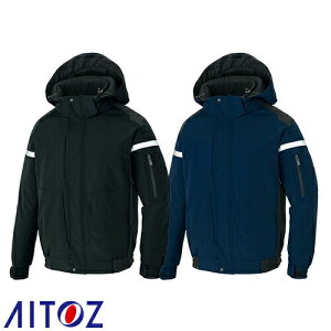 AITOZ アイトス フルハーネス対応 防寒ブルゾン(男女兼用) 防寒ジャケット ドカジャン 安い ダウン 防寒着 ジャンパー 上着 ブルゾン アウター おしゃれ 暖かい 秋冬 かっこいい 作業着 屋