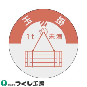 【メール便対応】作業ヘルメットステッカー つくし工房 資格表示ステッカー 玉掛 1t未満 10枚セット 833-B 資格者ステッカー