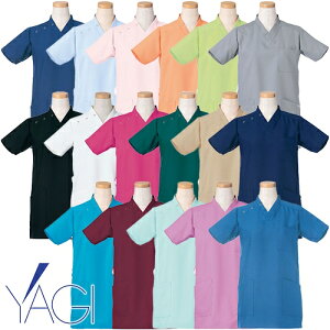 半袖 スクラブジャケット 白衣 半袖 R8497 ユニセックス 男女兼用 リゼルヴァ RISERVA 医者 看護師 ナース ナース服 研修医 医療 人気 速乾 安い ファスナー 制服 ユニフォーム 病院 小児科 介護