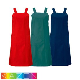 エプロン 介護 介護士 KAZEN カゼン 撥水エプロン 501-91 501-92 501-93 介護用 看護 制服 ユニフォーム 看護師 ナース シンプル 汚れ防止 おしゃれ かわいい 可愛い 防水 予防衣