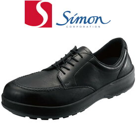 シモン Simon BS11黒静電靴 1702590 紐靴 先芯なし