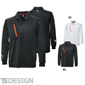 TS Design 藤和 5075 FLASH長袖ポロシャツ ユニセックス（メンズ・レディース対応） 秋冬 通年