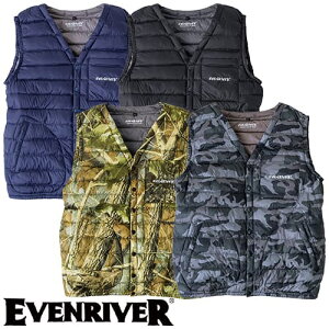 イーブンリバー EVENRIVER ファイバーダウンベスト 防寒ベスト チョッキ 防寒 インナー アウター 作業用ベスト 保温 人気 安い 防寒着 おしゃれ 暖かい 秋冬用 最強 かっこいい 作業着 おすすめ