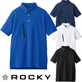 作業服 ポロシャツ 半袖 ロッキー ROCKY ユニセックストリコット半袖シャツ RS4905 作業着 春夏