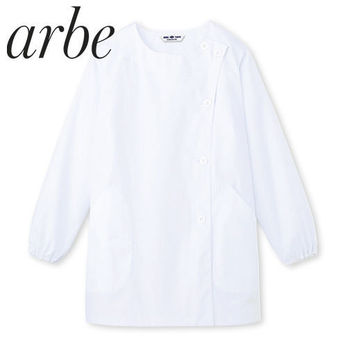 フードユニフォーム チトセ アルベ 全ての arbe SR-1304 食品工場用白衣 食品加工 レディース 制服 長袖白衣 マーケット 衛生白衣