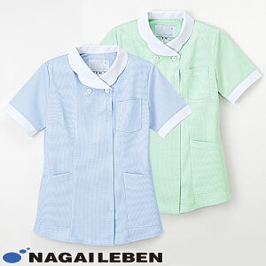 ジャケット 白衣 ケーシー チュニック MK-1622 医療 治療 ナガイレーベン Naway レディース 女性用 半袖 医師 医者 女医 看護師 ナース 医療用 病院 リハビリ 作業療法 人気 上衣 診察衣 快適 動き