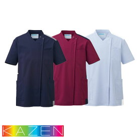 スクラブ 白衣 医療 766 カゼン KAZEN ユニセックス 男女兼用 半袖 医師 医者 看護師 ナース 研修医 医療用 手術衣 制服 ユニフォーム ストレッチ 伸びる 丈夫 病院 小児科 美容外科 介護 かっこいい 可愛い かわいい おしゃれ 動きやすい