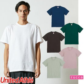 Tシャツ カットソー United Athle ユナイテッドアスレ 5.6オンス ハイクオリティーTシャツ 限定色 500101 男女兼用 おしゃれ かわいい 可愛い かっこいい 丈夫 快適 無地 シンプル 刺繍 名入れ 大きいサイズ