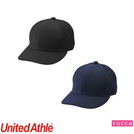 帽子 野球帽 United Athle ユナイテッドアスレ ロークラウン スナップバック キャップ 966501 無地 シンプル かっこいい メンズ レディース 黒 紺