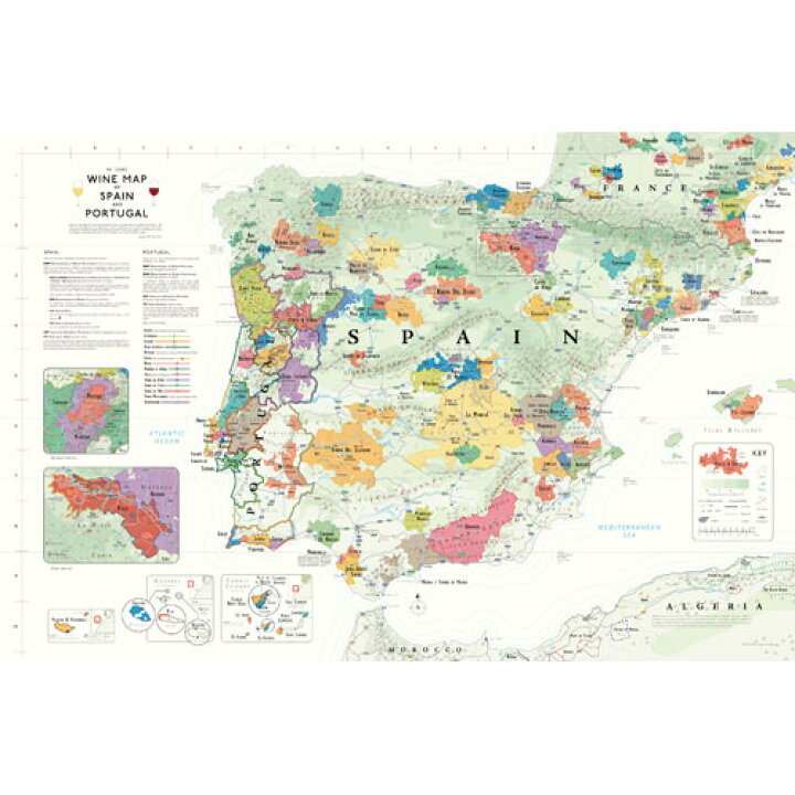 楽天市場 ワインマップ 世界ワイン地図 De Long Spain Portugal スペイン ポルトガル ワインマップ Uh102mp 作業服 安全靴 安全帯のまもる君