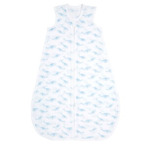 aden&anais I[KjbN X[sOobO 6-18month I[Vu[ zG[ oceanic-blue whale organic sleeping bag Rbg100% GCfAhAlC oYj v[g Mtg organic collection