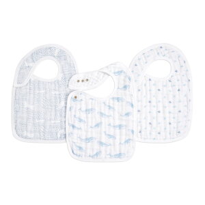 aden&anais I[KjbN Xibvru I[VjbN 3 oceanic 3-pack organic snap bibs GCfAhAlC oYj v[g Mtg organic collection NW whale  star C sea