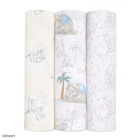 aden&anais スワドル3枚パック my darling dumbo 3-pack classic swaddle エイデンアンドアネイ 出産祝い プレゼント ギフト