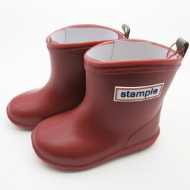 ギフト無料 stample スタンプル 長靴 レッド 赤 雨の日 レインブーツ aka red おしゃれ シンプル 梅雨 雪 滑り止め