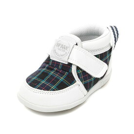 【ギフト無料】 20-4800 (11.5cm〜13cm) ベビー 播州織 チェック ファーストシューズ ハーフサイズ有 イフミー IFME banshuori シューズ 子供靴 2024年 秋冬 スニーカー [ファーストシューズ][誕生日][プレゼント]