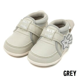【ギフト無料】ベビー(11.5cm〜13cm) ナチュレ ファーストシューズ ほうき星 20-4859 ifme nature AP ハーフサイズ 有 イフミー IFME 子供靴 baby 2025年 春夏 ファーストシューズ マジックテープ 運動靴