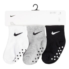 【ギフト無料】 NIKE ナイキ 靴下 mn0053-G0E6 6か月から12か月 ベビースウィッシュアンクルージュグリッパーソックス 3足セット ベビー 靴下 socks ソックス おしゃれ スポーツ カッコイイ かわいい シンプル