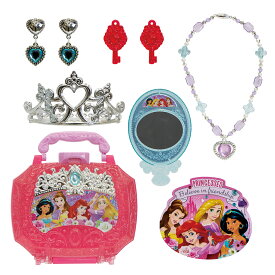 ディズニープリンセス おもちゃ アクセサリーバッグ ジュエリー バッグ ネックレス アクセサリー セット 鍵付き 女の子 キッズ 子供用 子供 誕生日 クリスマス プレゼント ディズニー プリンセス メイク おままごと こども お化粧 ごっこ遊び ギフト 3歳 4歳 5歳 6歳 Disney