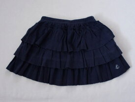 セール 30%off SALE [最大1000円 offクーポン 対象] プチバトー petit bateau アウトレット 子供服 女の子 5歳 110cm スカート 紺 フリル ティアード 春 夏 ★3 ボトムス ガールズ 女児 キッズ 【中古】 ユーズド リサイクル こども