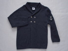 [ 最大1000円 offクーポン 対象 ] プチバトー petit bateau アウトレット 子供服 女の子 24M 約 85cm 90cm ベビー服 長袖 カーディガン グレー 秋 冬 ★4 トップス 冬服 ガールズ 女児 キッズ ベビー 【中古】 ユーズド リサイクル こども