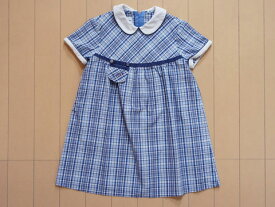 [最大1000円 offクーポン 対象] ファミリア familiar アウトレット 子供服 女の子 100cm 半袖 ワンピース チェック 青 春 夏 ★2 ガールズ 女児 キッズ 【中古】 ユーズド リサイクル 古着 子ども服 こども