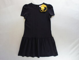 【半額 セール 50%off SALE】[m] イルグッフォ il gufo マメール アウトレット 子供服 女の子 6歳 約 110cm 半袖 ワンピース 紺 フォーマル コサージュ 発表会 結婚式 パーティー 春 夏 秋 ★4 ガールズ キッズ 【中古】 ユーズド 子ども服