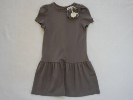 【半額 セール 50%off SALE】[m] イルグッフォ il gufo マメール アウトレット 子供服 女の子 6歳 約 110cm 半袖 ワンピース グレー フォーマル コサージュ 発表会 結婚式 パーティー 春 夏 秋 ★4 ガールズ キッズ 【中古】 ユーズド