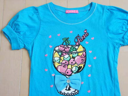 【全品ポイント10倍7/4/23:59迄】ロニィRONIロニアウトレット子供服女の子プルオーバーTシャツカットソーSM120cm★2マリンブルー半袖春夏ガールズ女児キッズ【中古】リサイクル古着子ども服こども