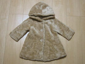 70%off SALE 半額以下 [最大1000円 offクーポン 対象]リリゴーフレット lili gaufrette アウトレット 子供服 女の子 18M 約 85cm 90cm ベビー服 コート ショート丈 ベージュ 無地 秋 冬 ★4 アウター ガールズ キッズ ベビー 【中古】 ユーズド リサイクル 子ども服