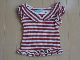 [夏アイテム 20%offクーポン配布中]snidel girl スナイデルガール 子供服 女の子 女児 ニット半袖 Tシャツ トップス カットソー プルオーバー 100cm ★3 キッズ 【中古】 ユーズド ガールズ リサイクル 古着 子ども服 こども服 子供