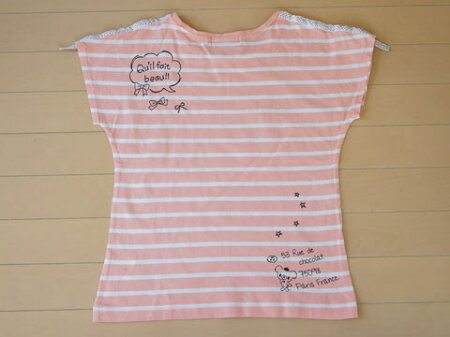 ポンポネットジュニアpomponettejunior子供服Tシャツプルオーバーカットソー/S(140cm)★3(キッズジュニア【中古】女の子)マナマナ