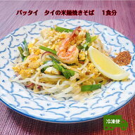 パッタイ（タイの米麺焼きそば） 1食分 タイ料理 タイ料理総菜 エスニック エスニック総菜 真空冷凍 冷凍…