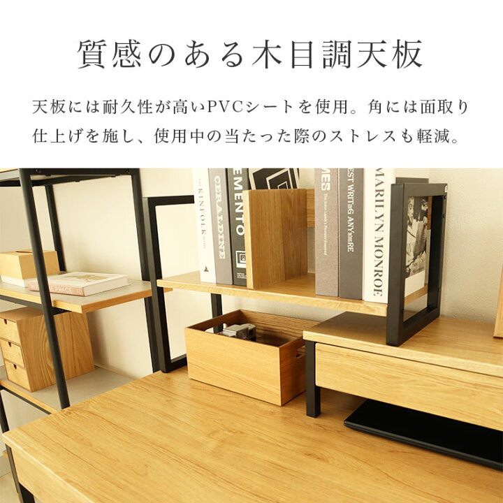 楽天市場】幅120cm デスク セット 3点 （ワゴン） エリック | デスク 