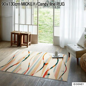 90x130cm MICKEY / Candy line RUG ~bL[ / LfBCO DRM-106A | J[ybg O ~ O~ イ O}bg  VM[ VM[O т i OR IW  _C_C