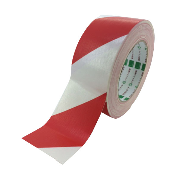 布粘着テープ　ＮＯ．１１１トラ　白赤　　ＮＯ．１１１シロアカ 標識 誘導標識 粘着テープ 4547691711670