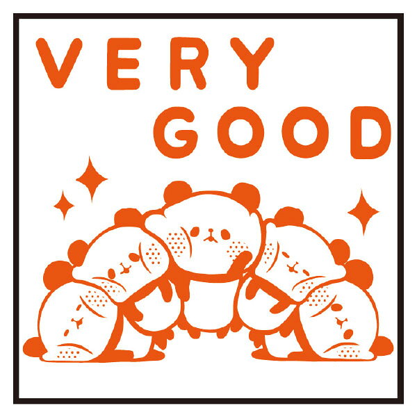【楽天最安値に挑戦!】もちもちぱんだ ＶＥＲＹ　ＧＯＯＤ　本体：青　インク：朱